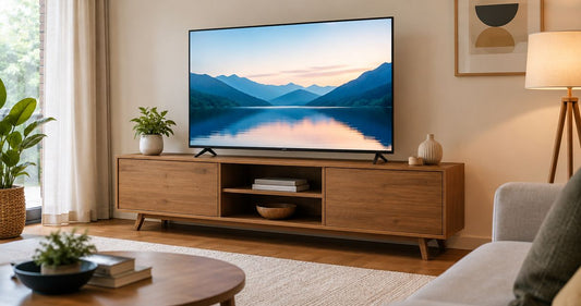 Can a wooden TV unit hold a 55 inch TV - Gharaana.in