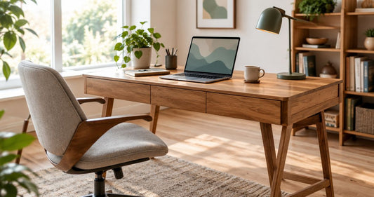 Best wooden office desks for home in 2026 - Gharaana.in
