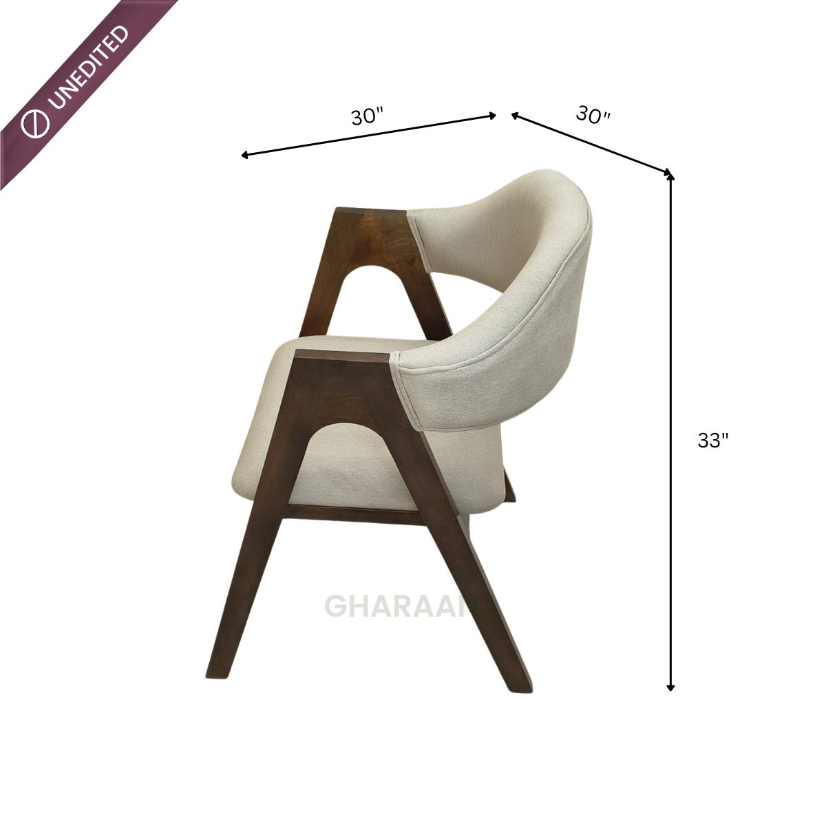 Ebony S/2 Dining Chairs - Dining Chairs - Gharaana