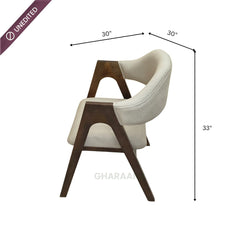 Ebony S/2 Dining Chairs - Dining Chairs - Gharaana