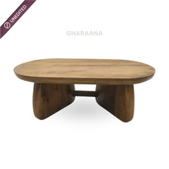 Toro Capsule top Solid Wood Center Table - Centre Tables - Gharaana