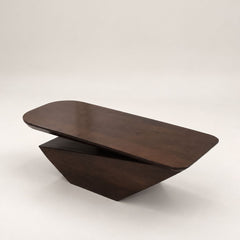 Gravity Modern Solid Wood Coffee Table - Large - Centre Tables - Gharaana