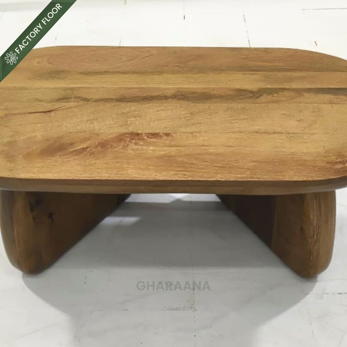 Toro Capsule top Solid Wood Center Table - Centre Tables - Gharaana