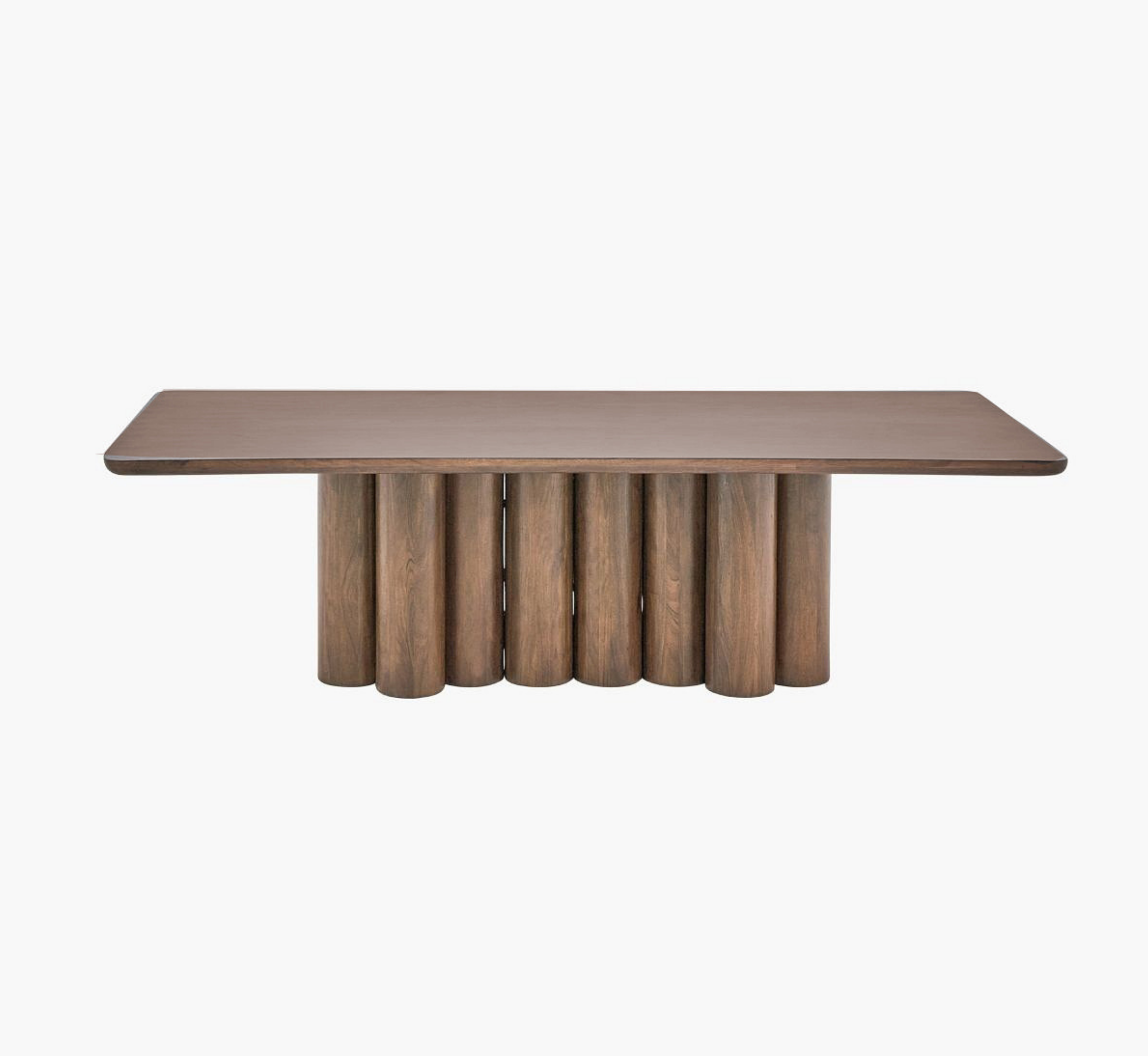 Sculpted Wooden Dining Table Set