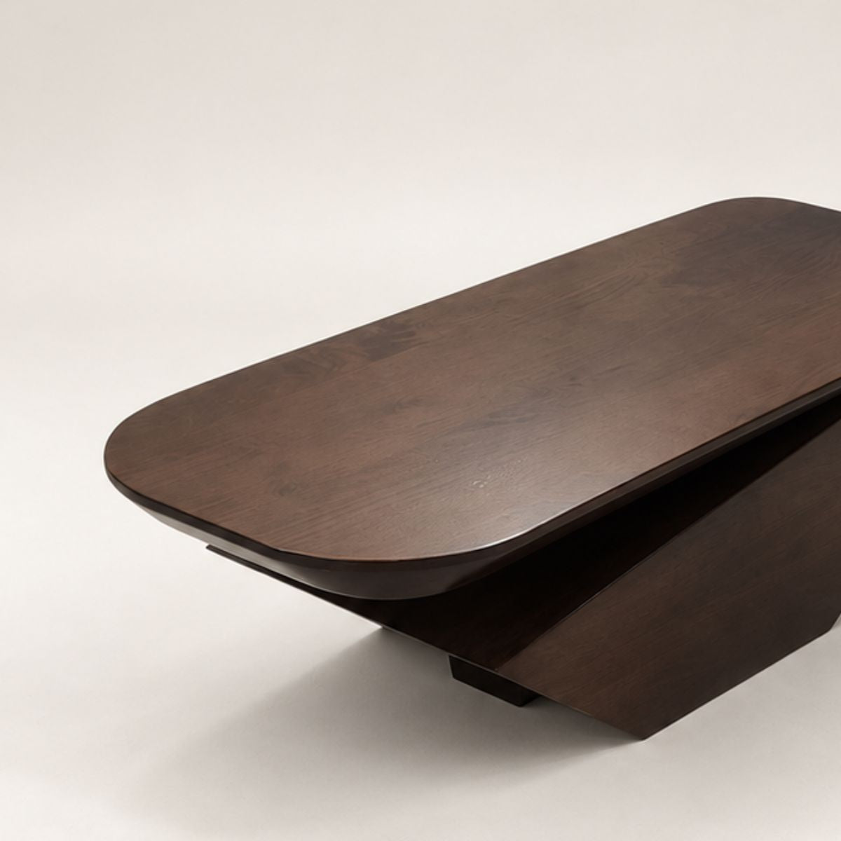 Gravity Modern Solid Wood Coffee Table - Large - Centre Tables - Gharaana