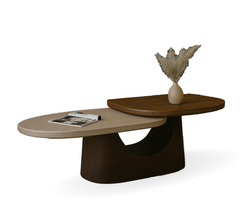 Bruno Wooden 3-Tier Centre Table
