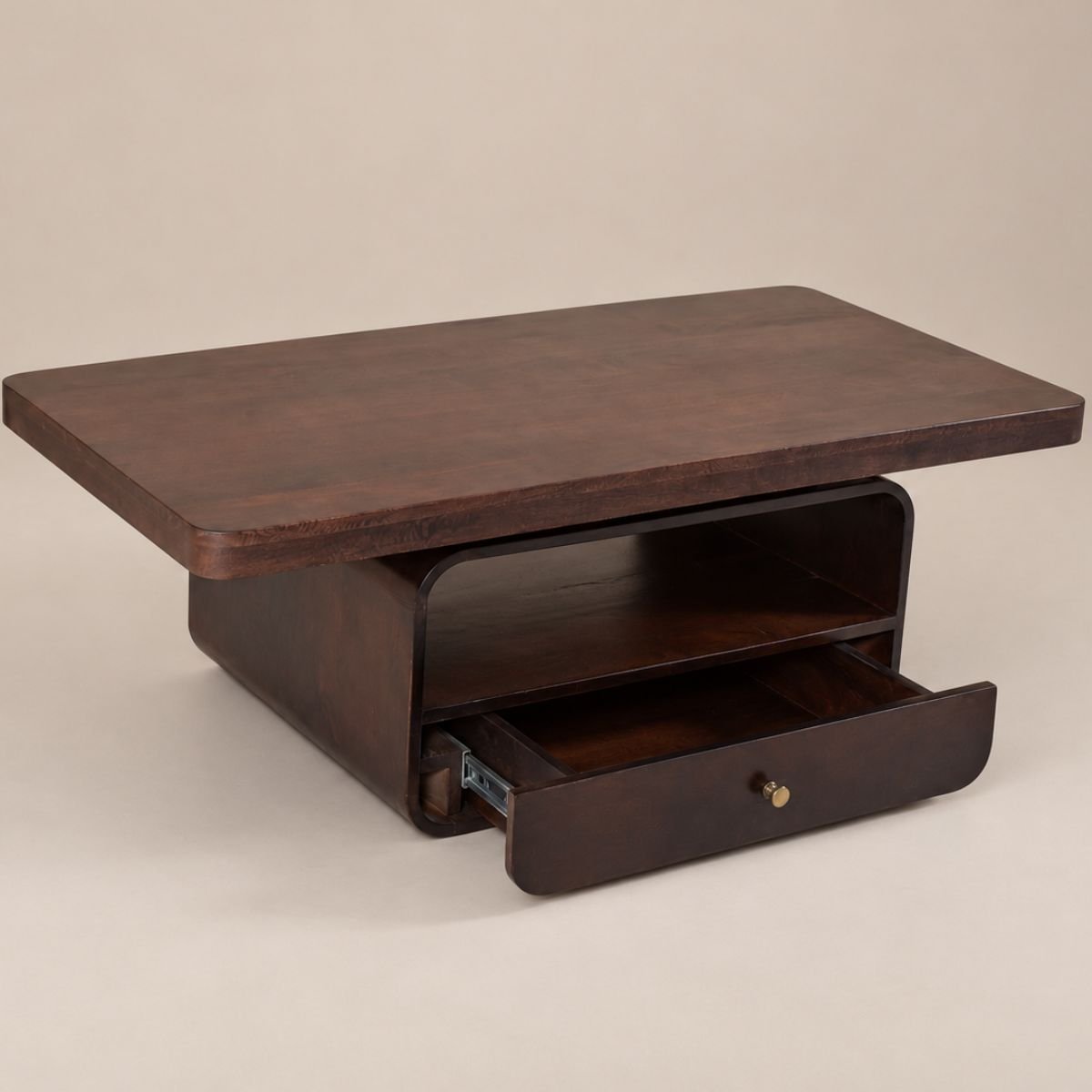 Sibaya Wooden Storage Center Table - Centre Tables - Gharaana