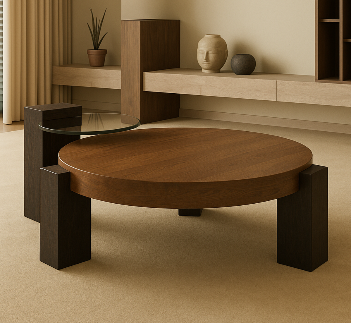 Malta Wooden Nesting Centre Table