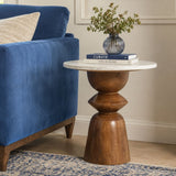 Saaya Wooden Side Table - Side Tables - Gharaana