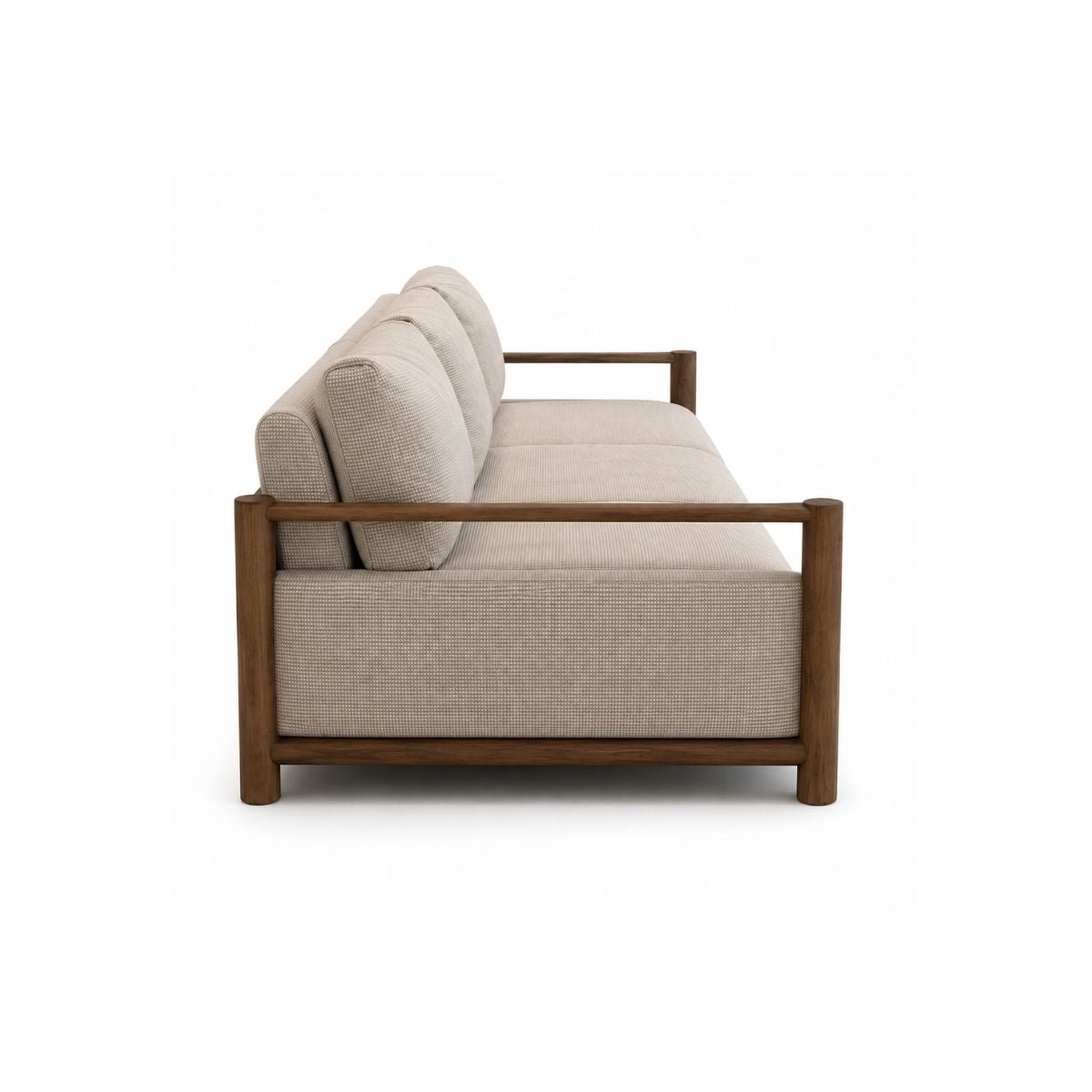 Estelle Custom Wooden Upholstered Sofa - Sofas - Gharaana