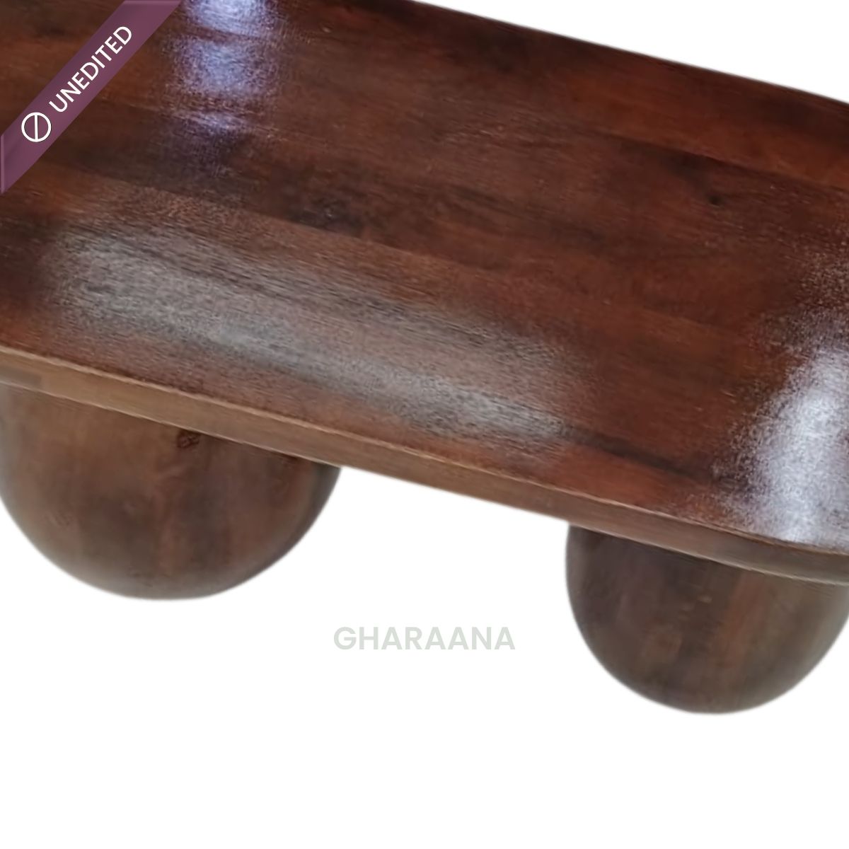 Akira Oval top Solid Wood Center Table - Centre Tables - Gharaana