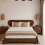 Isha 100% Solid Wood Bed - Beds - Gharaana