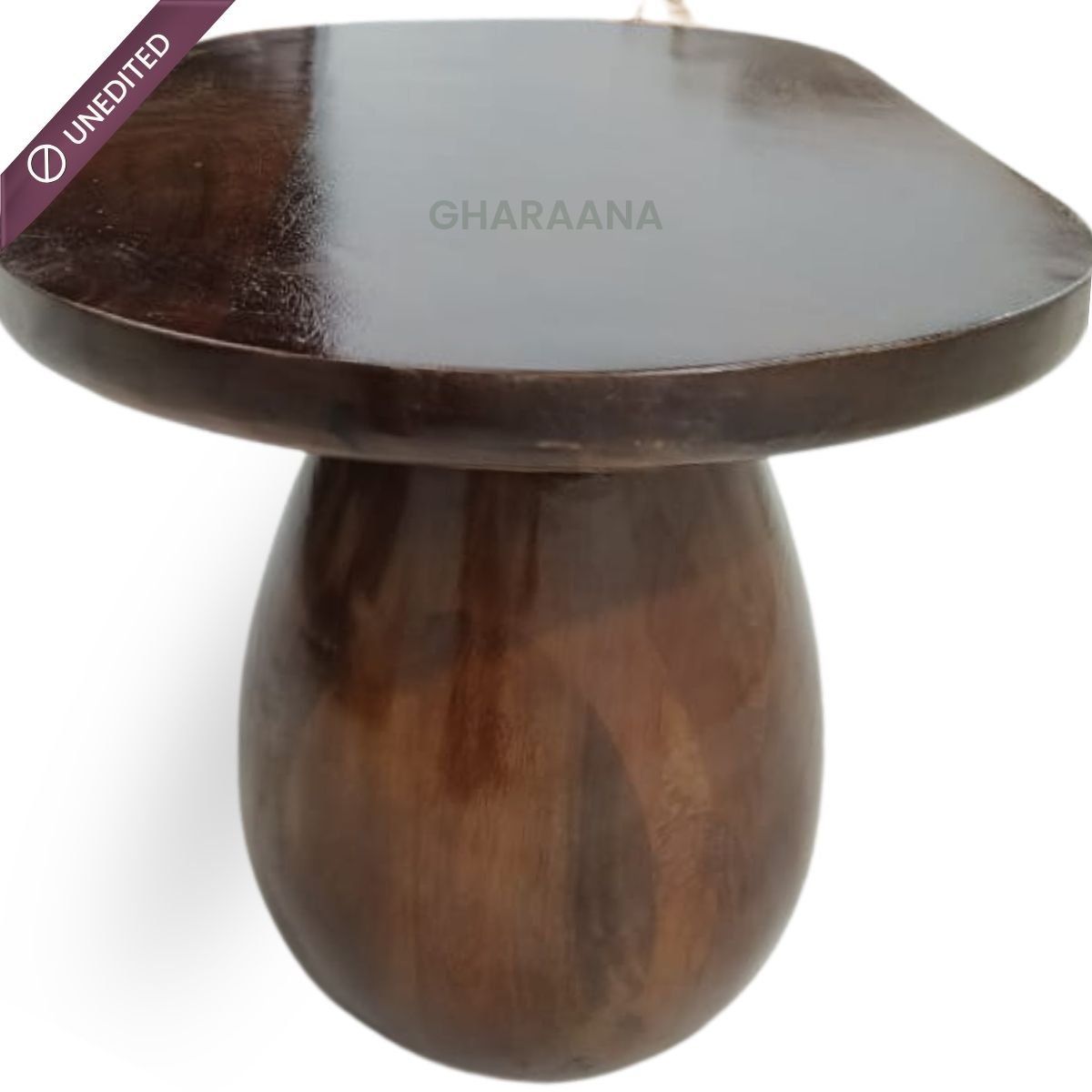 Akira Oval top Solid Wood Center Table - Centre Tables - Gharaana