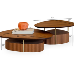 Hanoi Wooden Nesting Centre Table