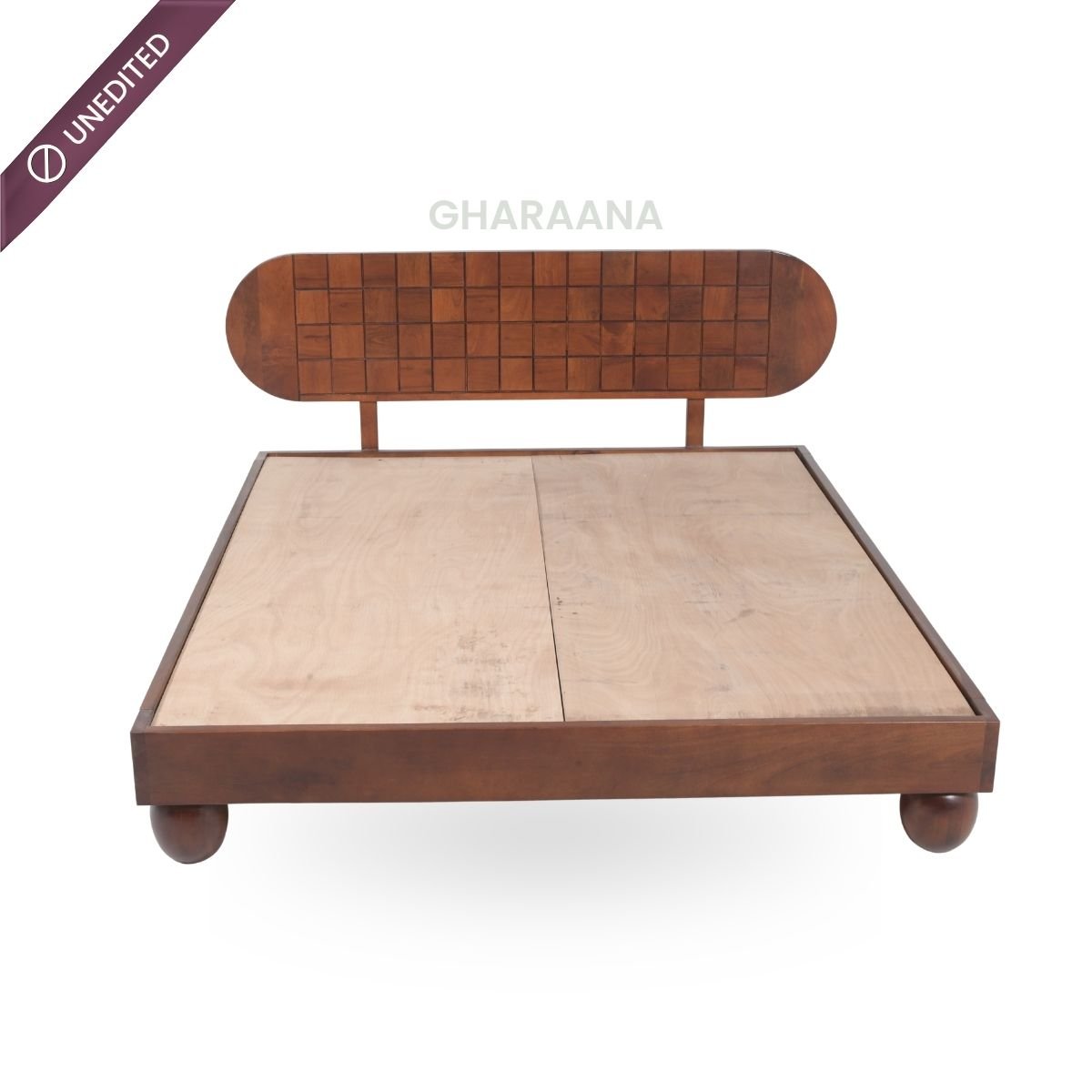 Isha 100% Solid Wood Bed - Beds - Gharaana