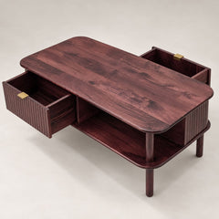 Kram Wooden Storage Centre Table - Centre Tables - Gharaana