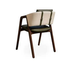 Niva Wooden Upholstered Armchair