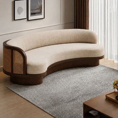Riviera Custom Wooden Upholstered Sofa - Sofas - Gharaana