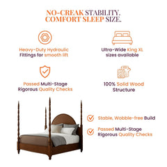 Anaya 100% Solid Wood Poster Bed