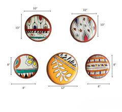 Kala Pack of 5 Wall Plates