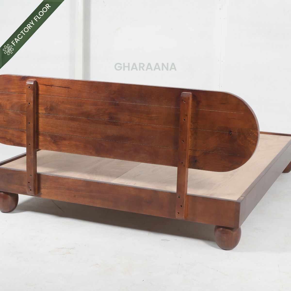 Isha 100% Solid Wood Bed - Beds - Gharaana