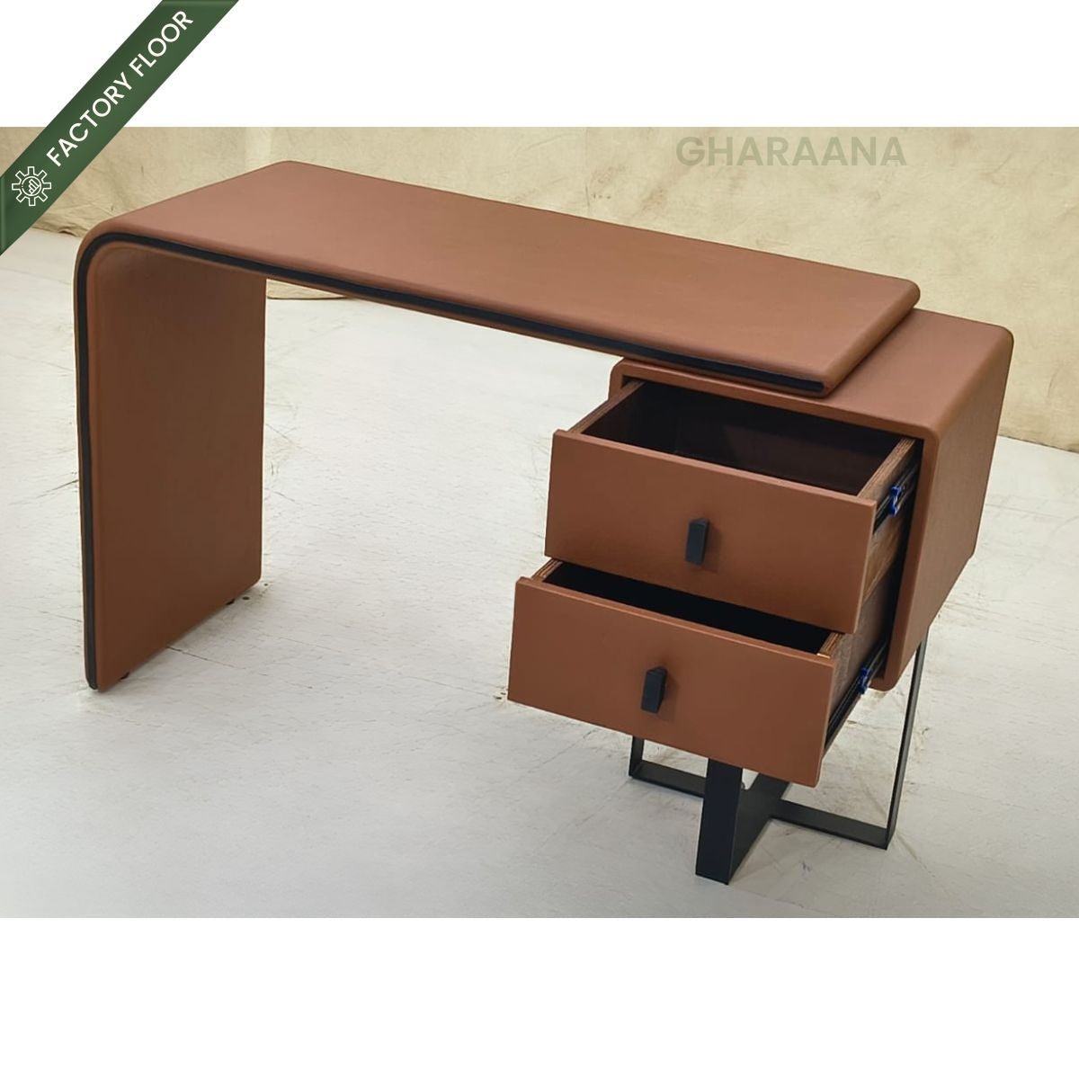 Sia Wooden Home Office Desk - Office Desk - Gharaana