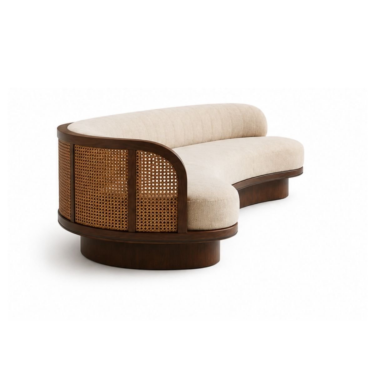 Riviera Custom Wooden Upholstered Sofa - Sofas - Gharaana