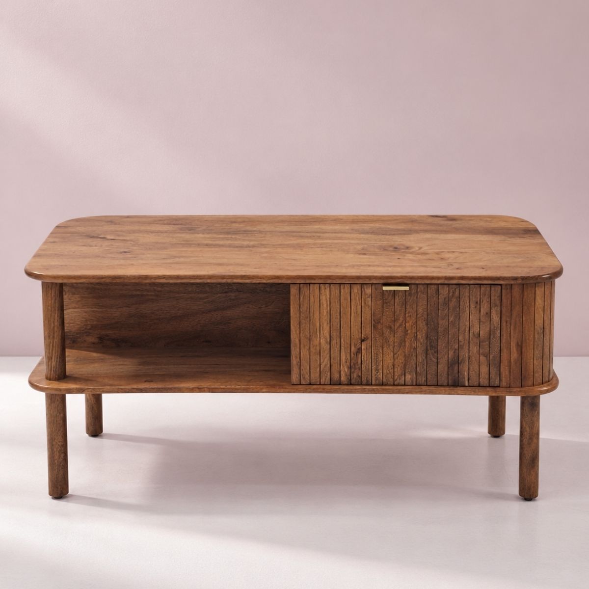 Kram Wooden Storage Centre Table - Centre Tables - Gharaana