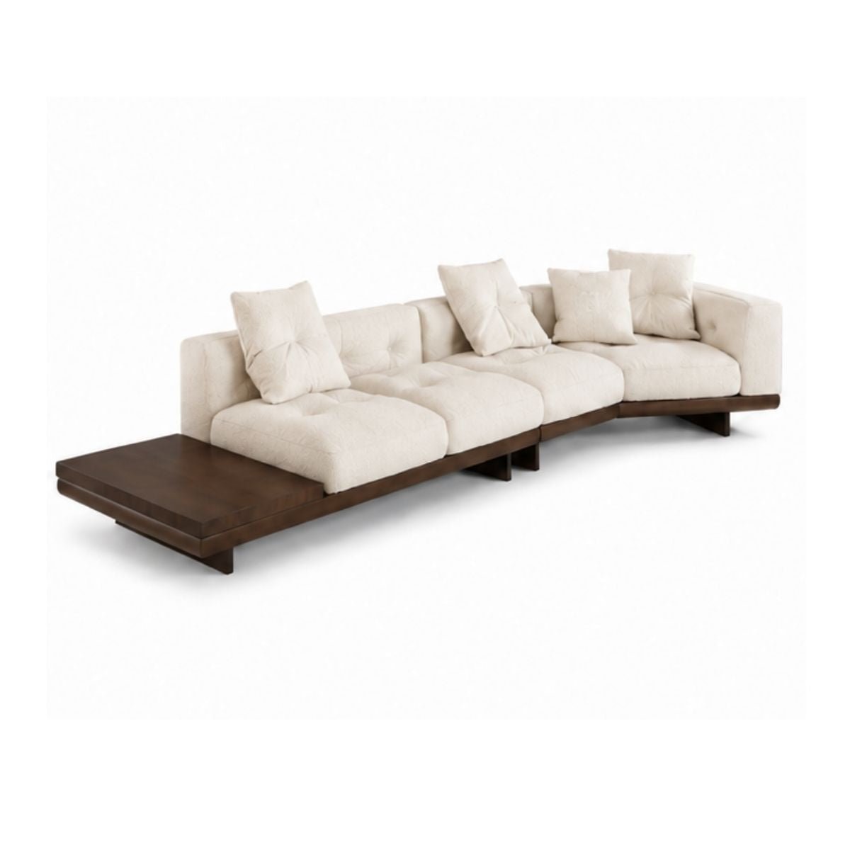 Milano Custom Wooden Upholstered Sofa - Sofas - Gharaana