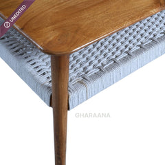 Vyut Jute weave 2 - Tier Centre Table - Centre Tables - Gharaana