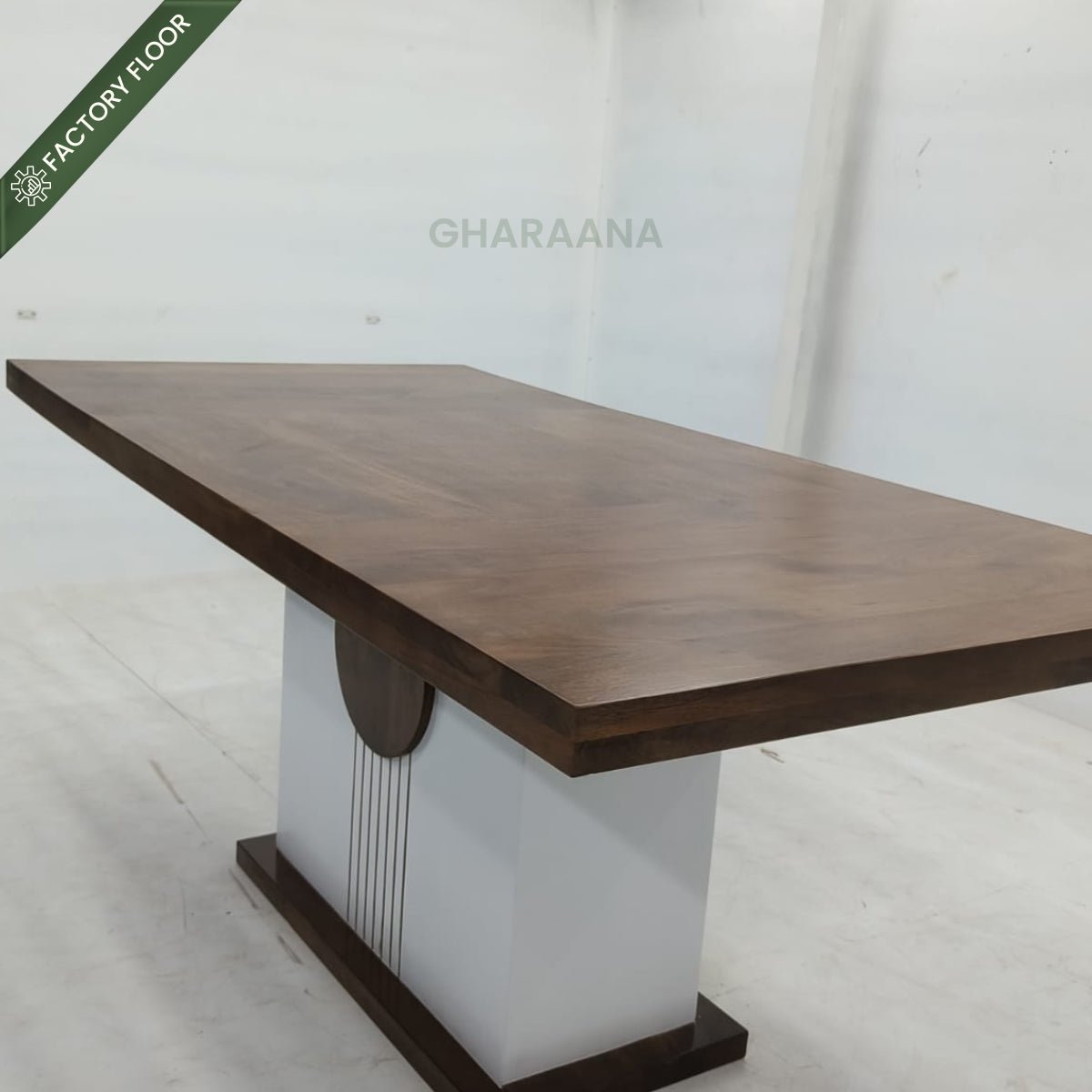 Sunburst Wooden Dining Table Set - Dining Set - Gharaana