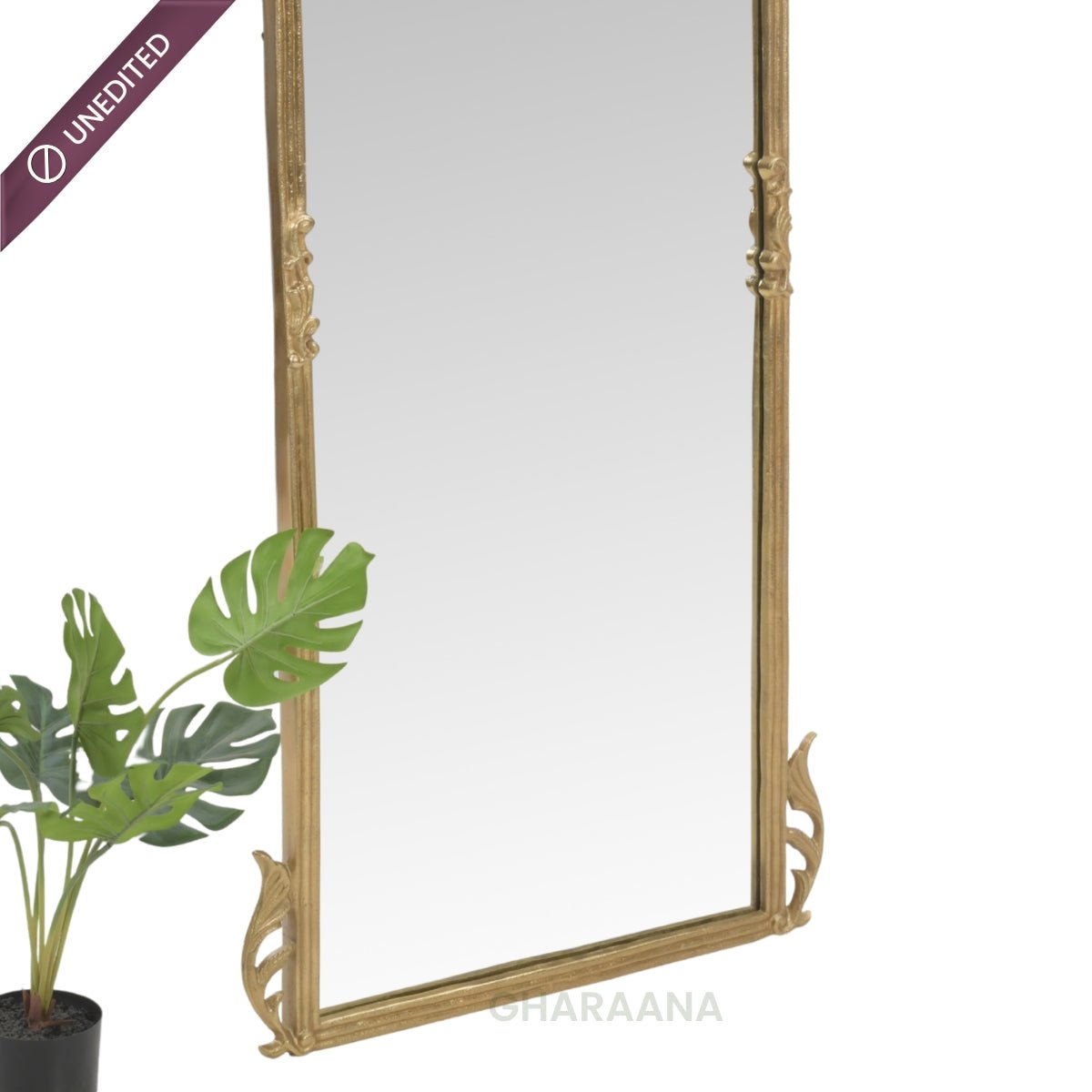 Victorian Arched Full-length Mirror with Stand - Mirrors - Gharaana