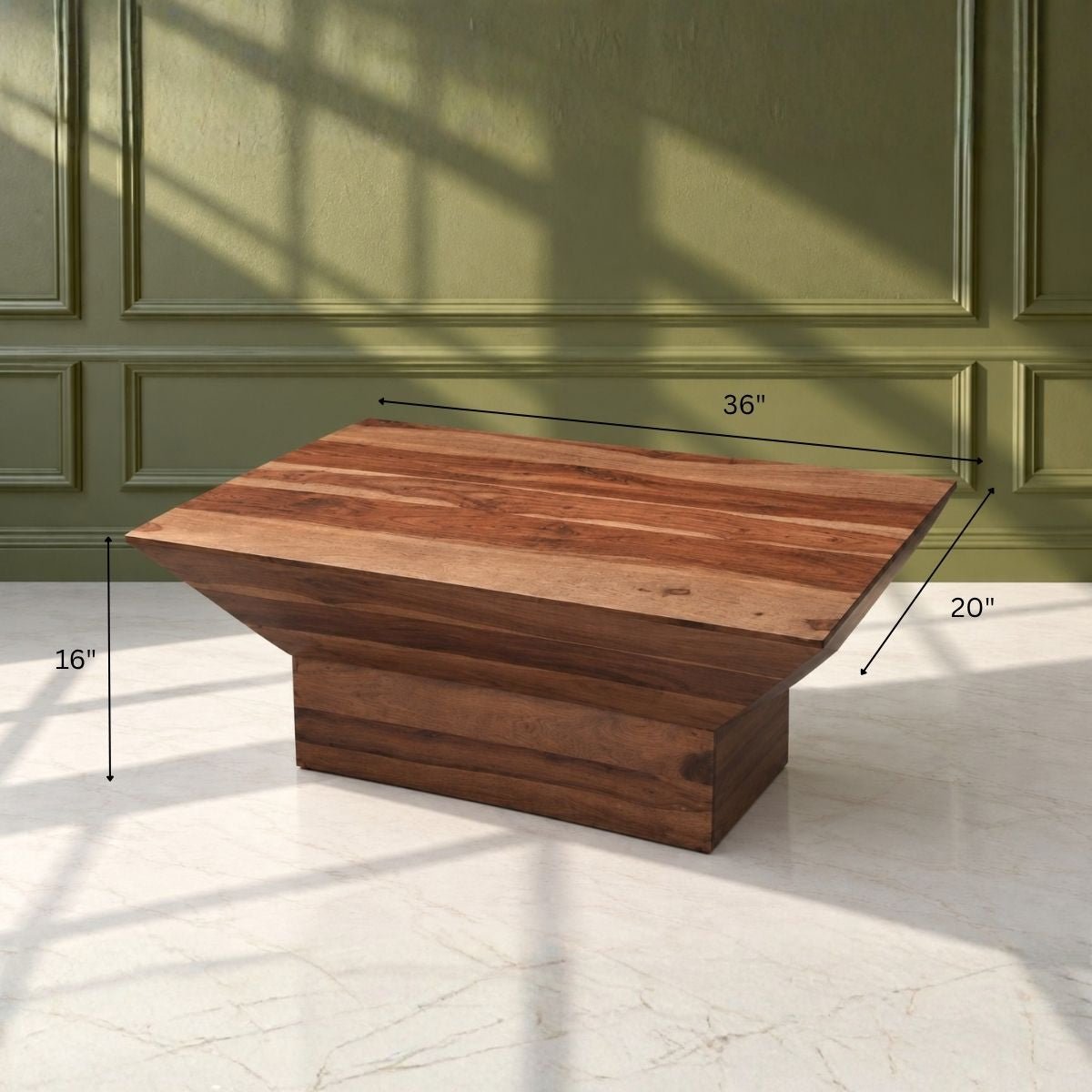 Luxe Sheesham Wood Teapoy Table - Centre Tables - Gharaana