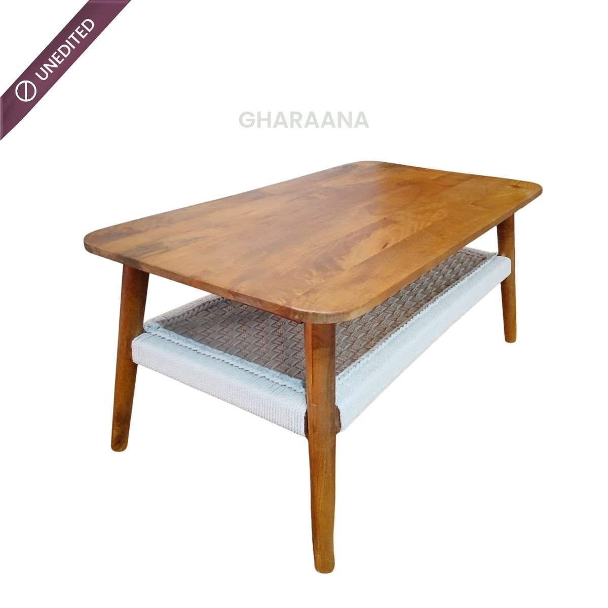 Vyut Jute weave 2 - Tier Centre Table - Centre Tables - Gharaana
