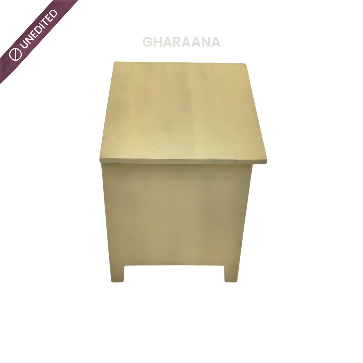 Kavya Wooden Bedside Table - Bedsides - Gharaana
