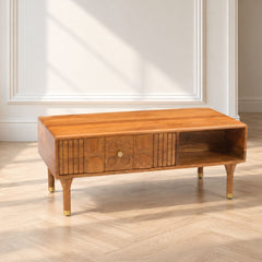 Aks Solid wood Storage Centre Table - Centre Tables - Gharaana