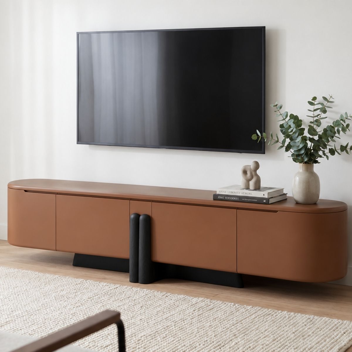 Reeva Wooden 6FT TV Console - Entertainment Centers & TV Stands - Gharaana