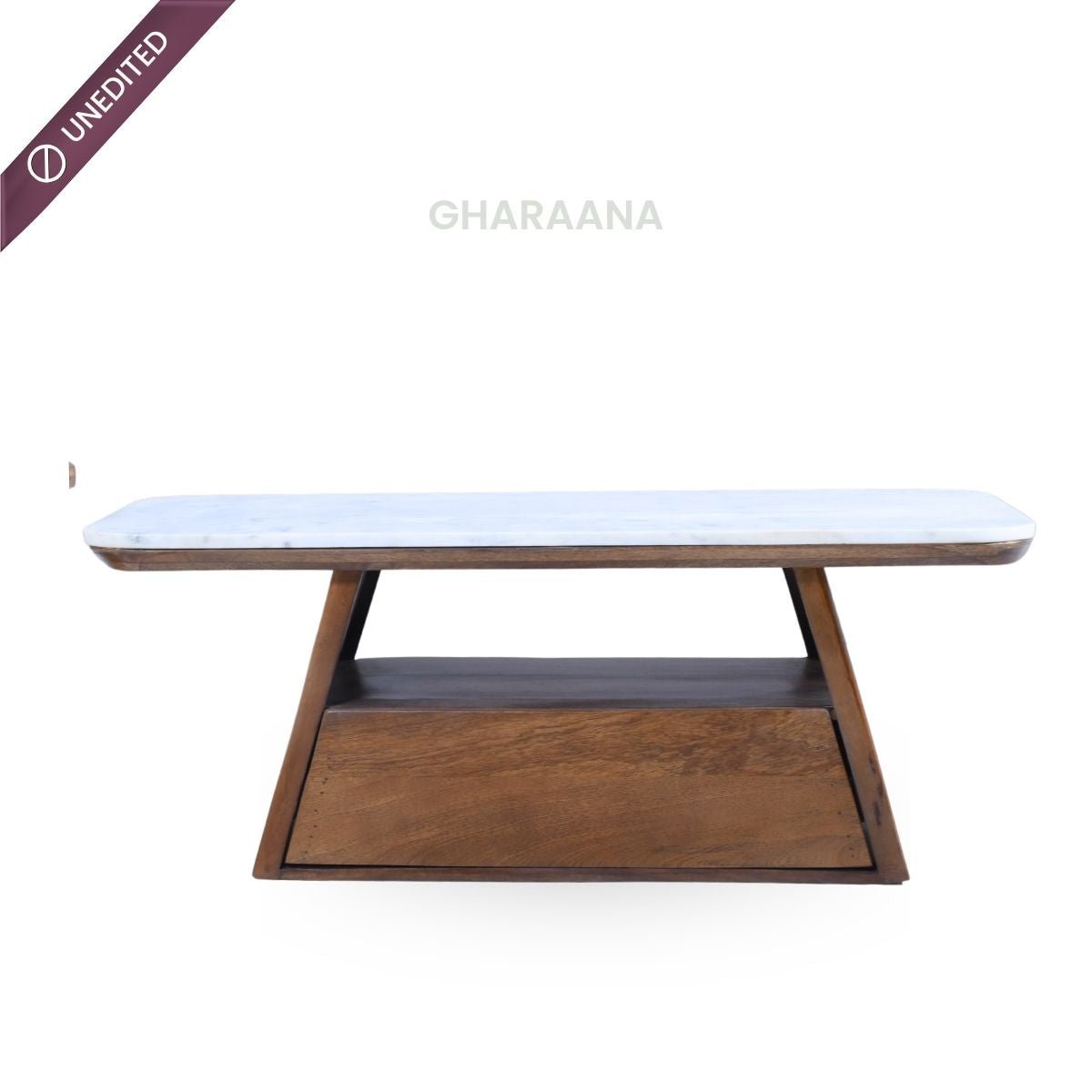 Spectra Marble top s/2 Nesting Centre Tables - Centre Tables - Gharaana