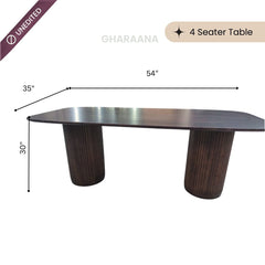 Terry Wooden Dining Table Set - Dining Set - Gharaana
