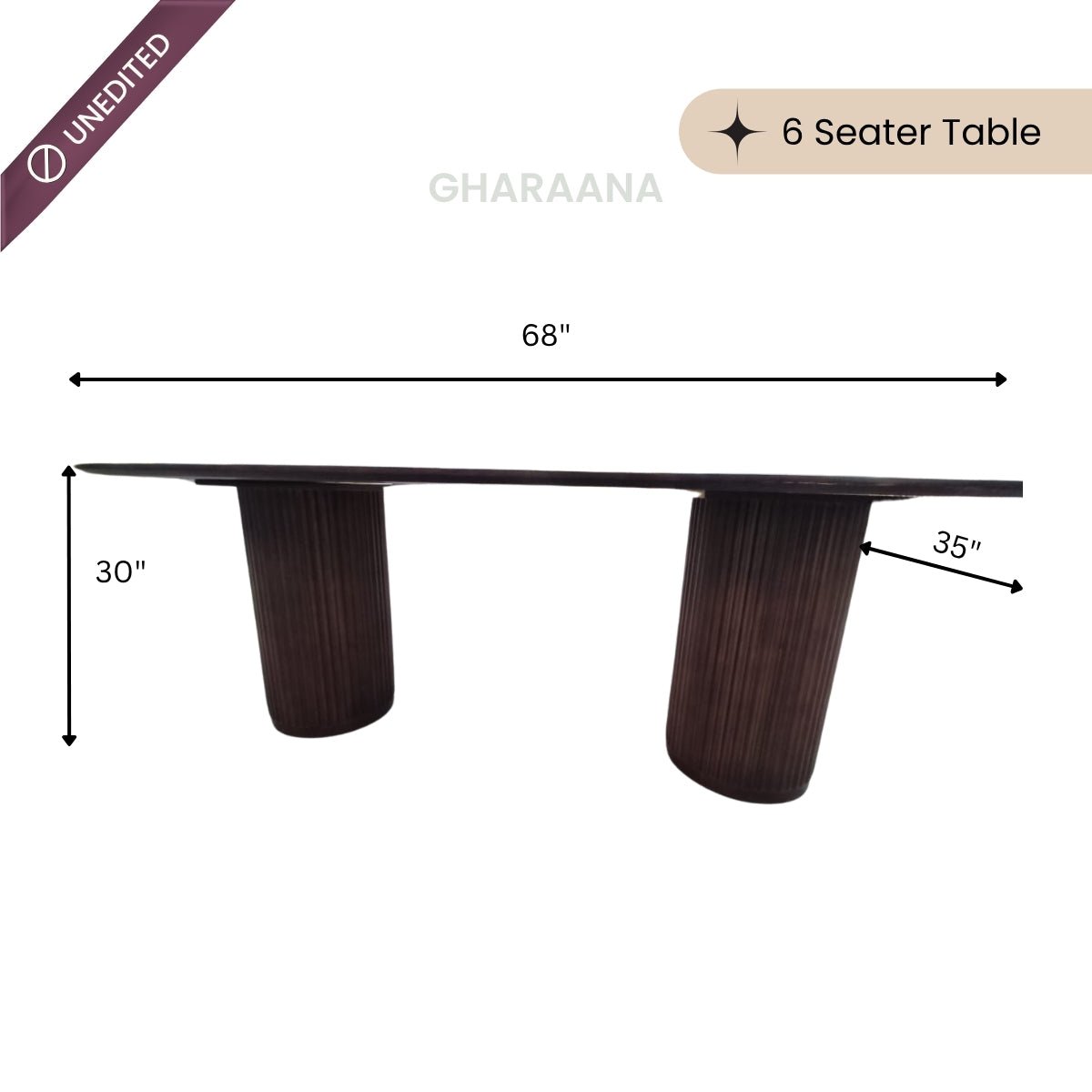 Terry Wooden Dining Table Set - Dining Set - Gharaana