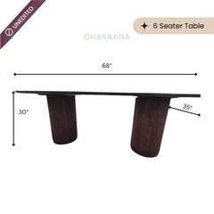 Terry Wooden Dining Table Set - Dining Set - Gharaana
