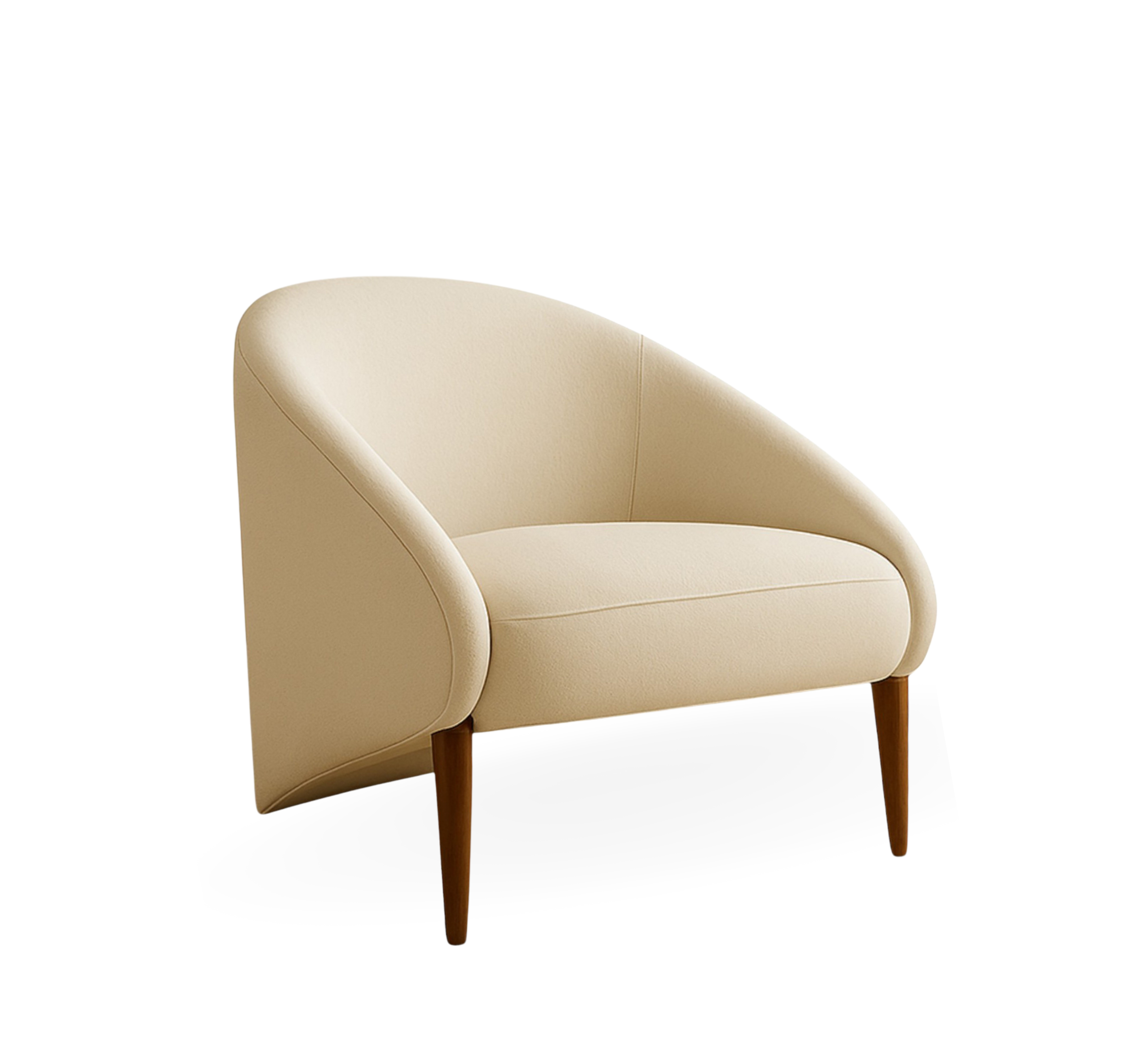 Riva Wooden Plush Armchair