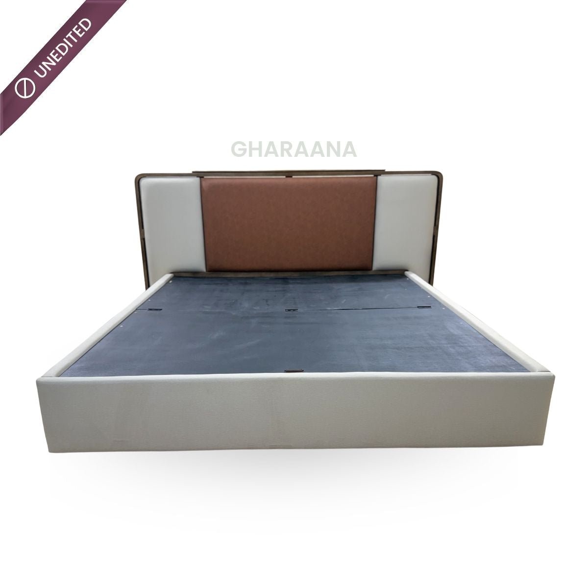 Avo 100% Solid Wood Upholstered Bed - Beds - Gharaana