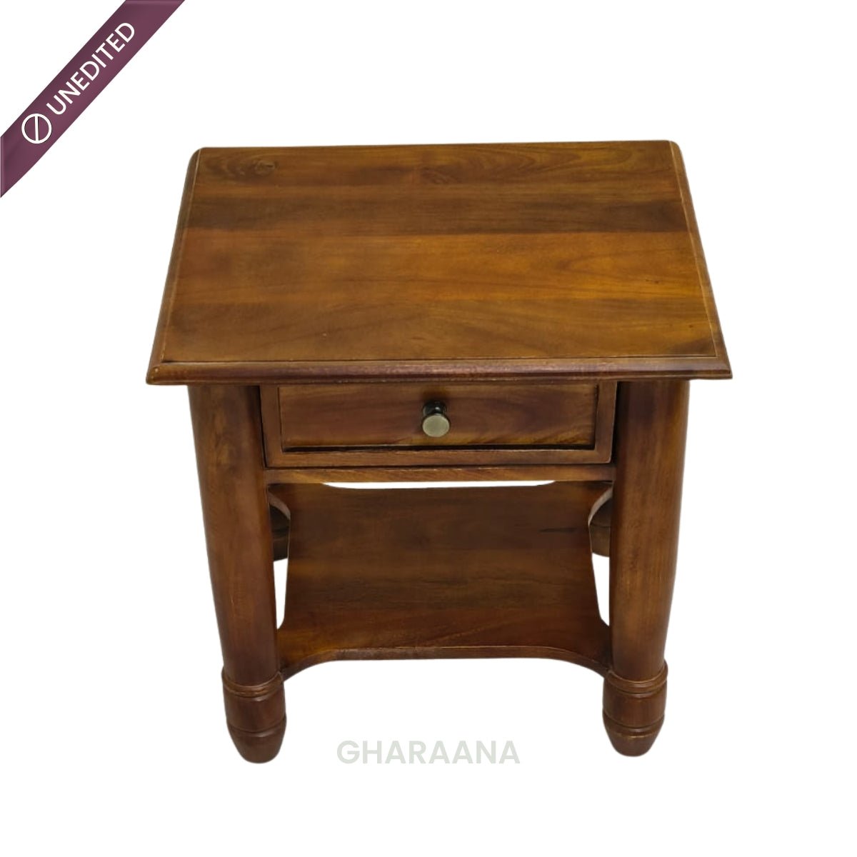 Cheryl Wooden Bedside Table - Bedsides - Gharaana