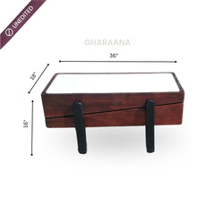 Panache Marble top Extra long Centre Tables (set of 2) - Centre Tables - Gharaana