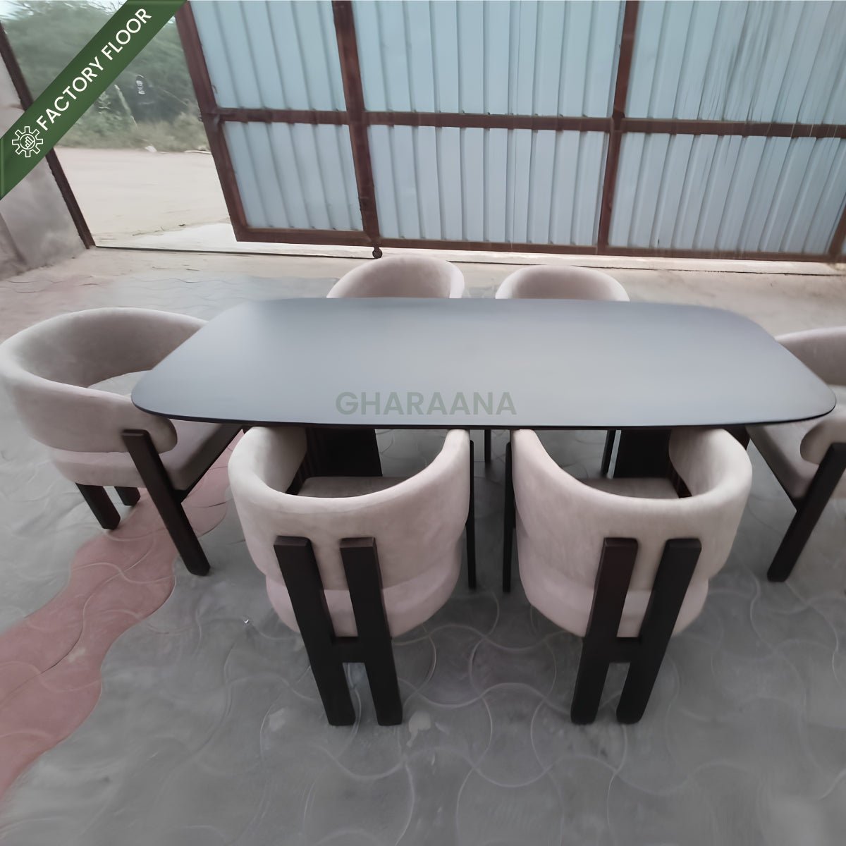 Terry Wooden Dining Table Set - Dining Set - Gharaana