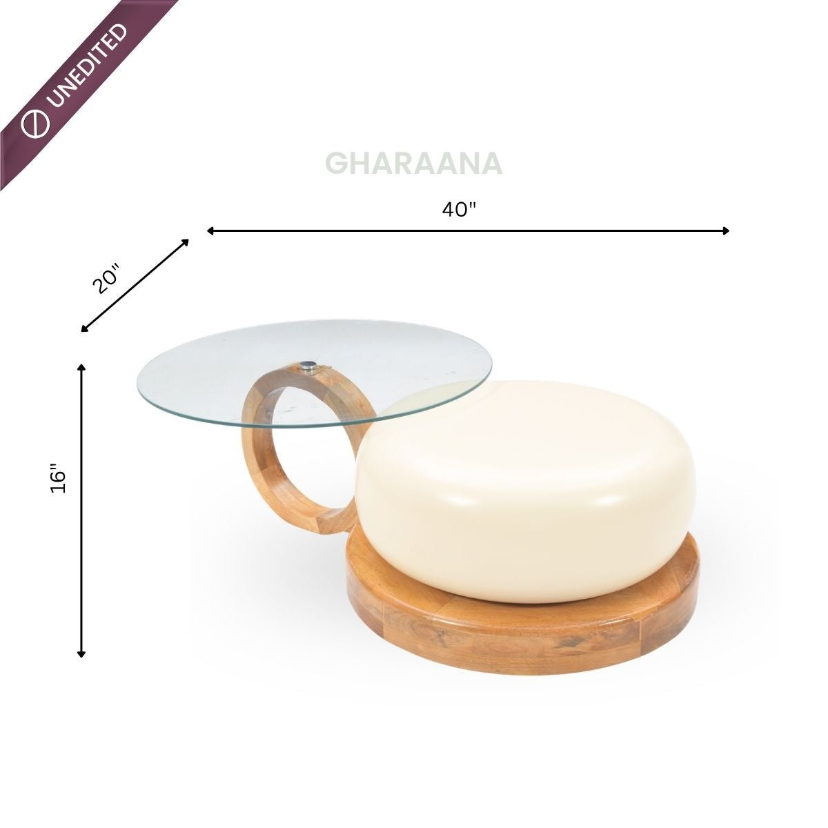 Amiya Glass and Metal Nesting Centre Tables - Centre Tables - Gharaana