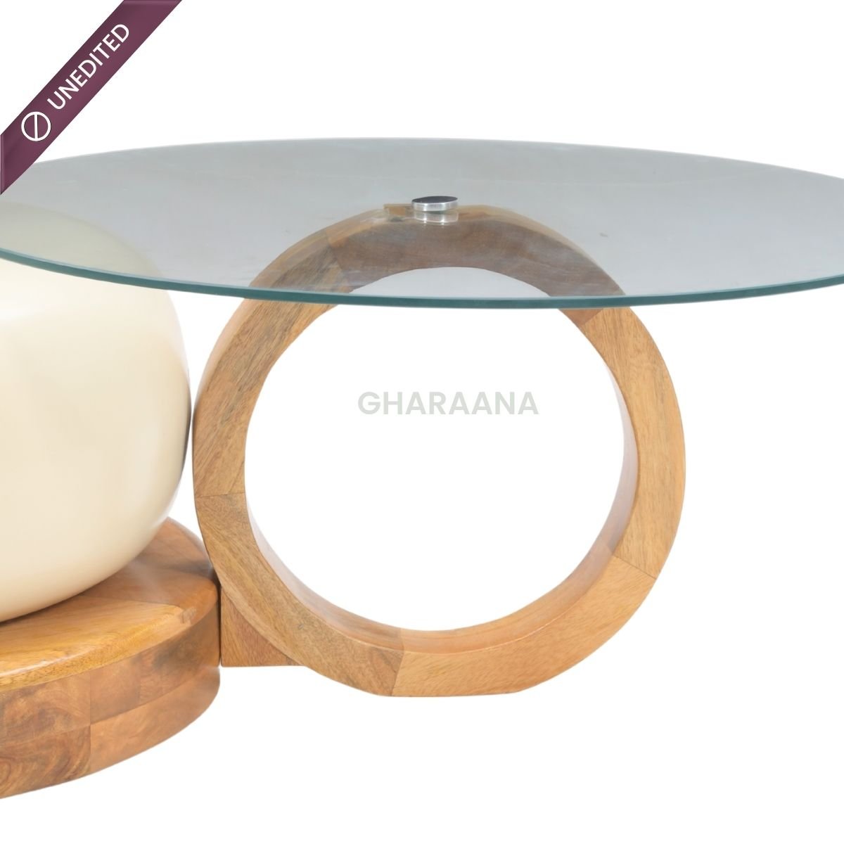 Amiya Glass and Metal Nesting Centre Tables - Centre Tables - Gharaana