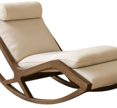 Snooze Wooden Plush Rocking Armchair