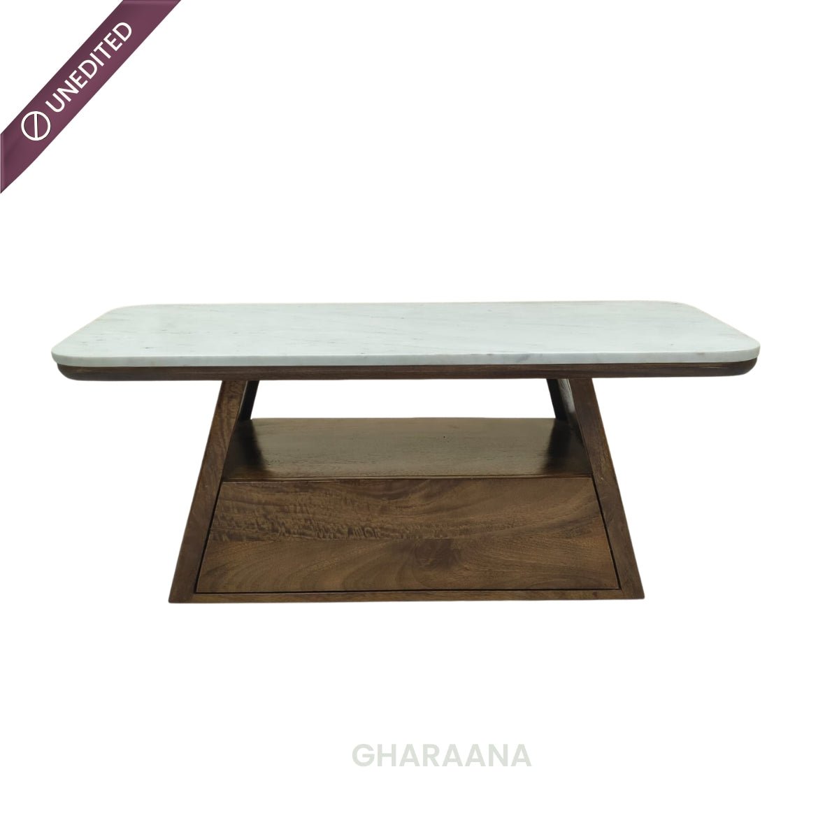 Spectra Marble Top Centre Table - Centre Tables - Gharaana